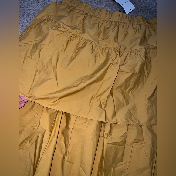 Midi Skirt Yellow Mustard plus Size - Picture 3 of 7